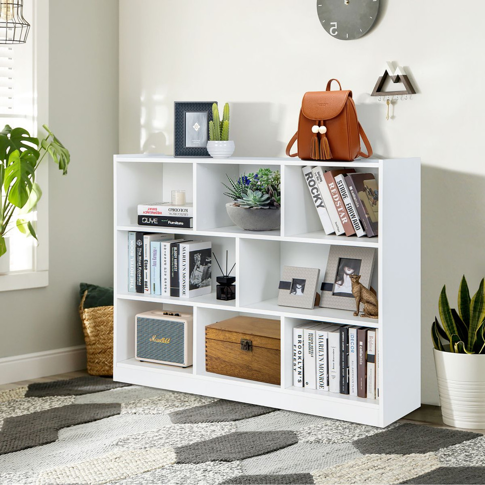 3-tier 8-Cube Standing Storage Shelves product image