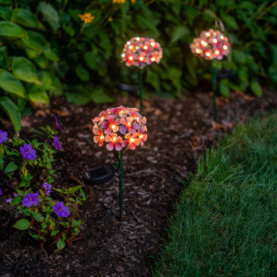 FLORALITES: Solar LED Metal Flower Décor Stake Light (1- to 3-Pack) product image