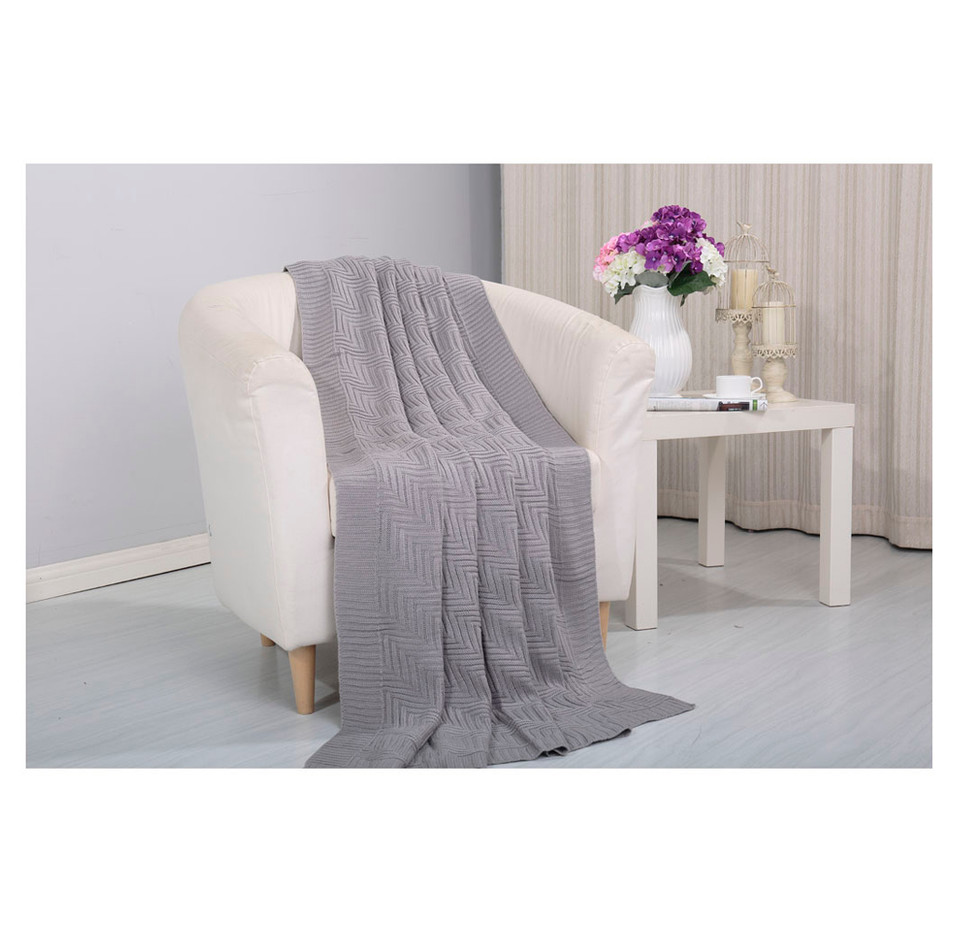 Vintage Knitted Throw Blanket product image