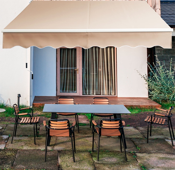 Retractable 10' x  8' Crank Handle Patio Awning product image