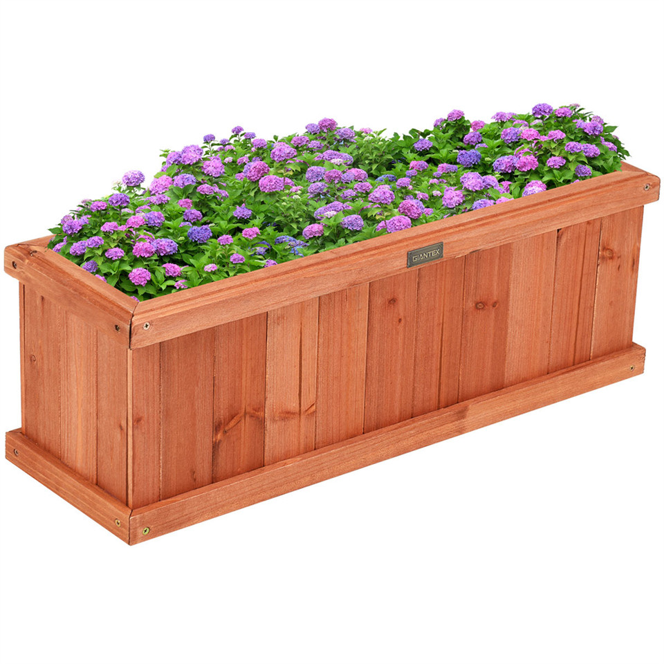Wooden Flower Planter Window Box (1- or 2-Pack) product image