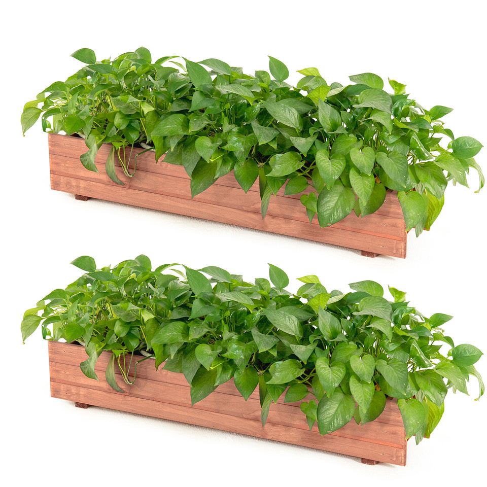 Wooden Flower Planter Window Box (1- or 2-Pack) product image