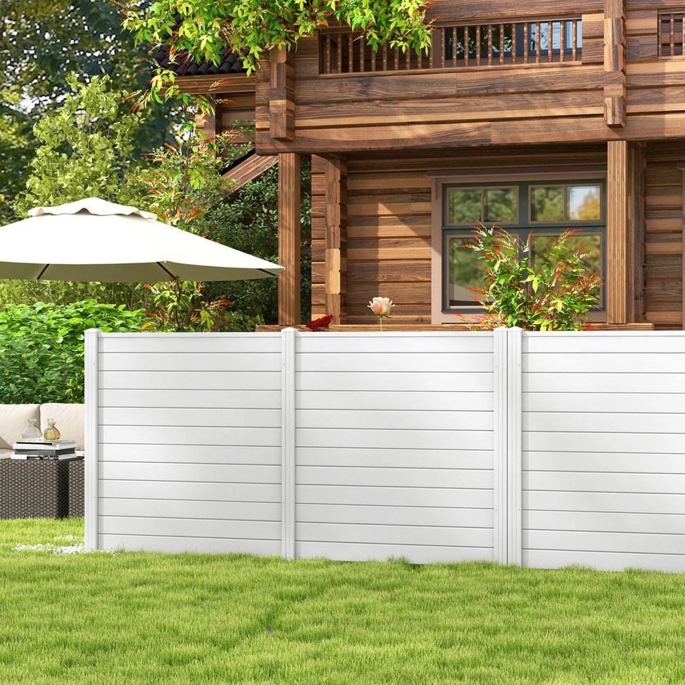 48"L x 48"H Outdoor Privacy Fence Panels with Metal Ground Stakes product image