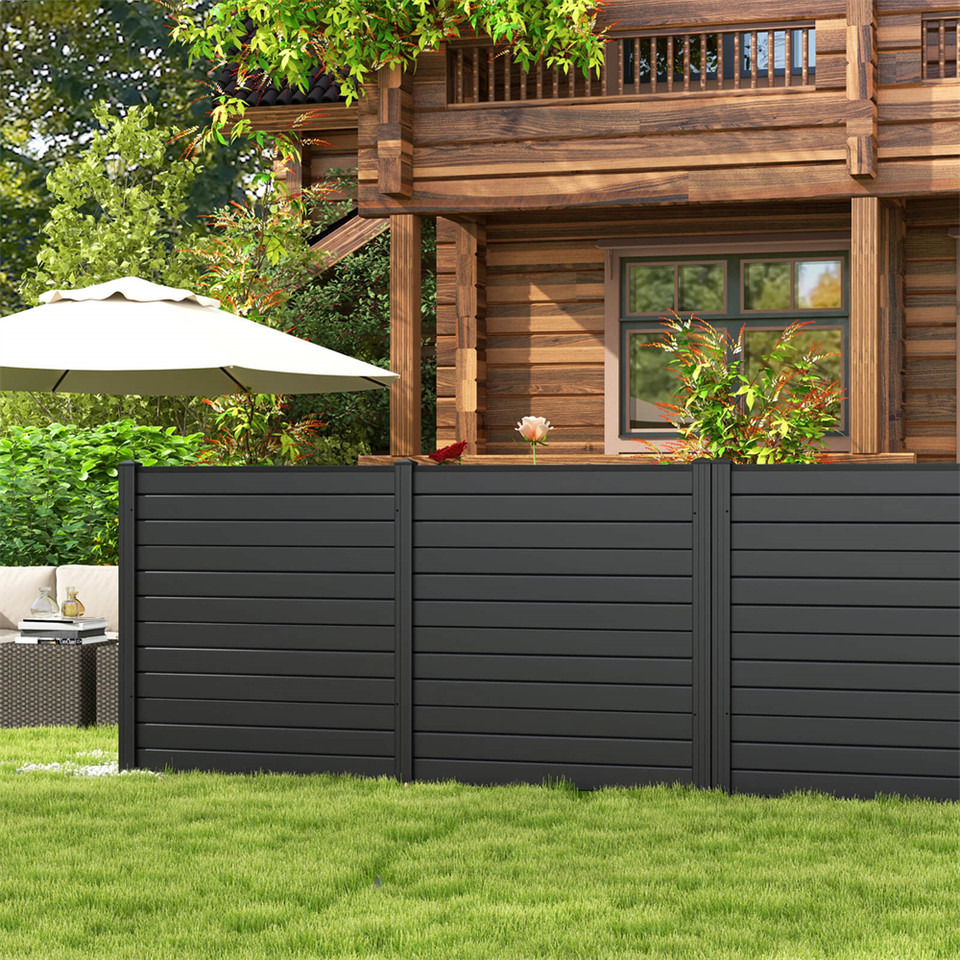 48"L x 48"H Outdoor Privacy Fence Panels with Metal Ground Stakes product image