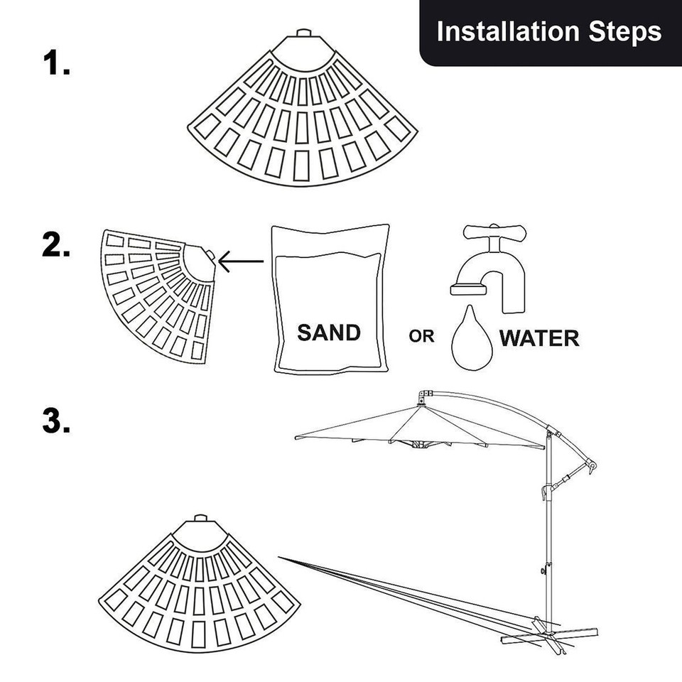 4-Plate Offset Umbrella Base Weights product image
