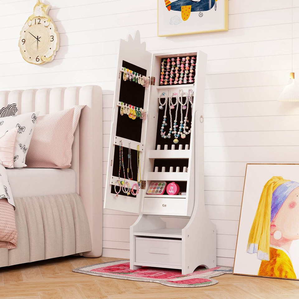 Kids Jewelry Cabinet with Full-Length Mirror  product image