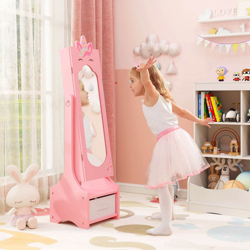 Kids Jewelry Cabinet with Full-Length Mirror  product image