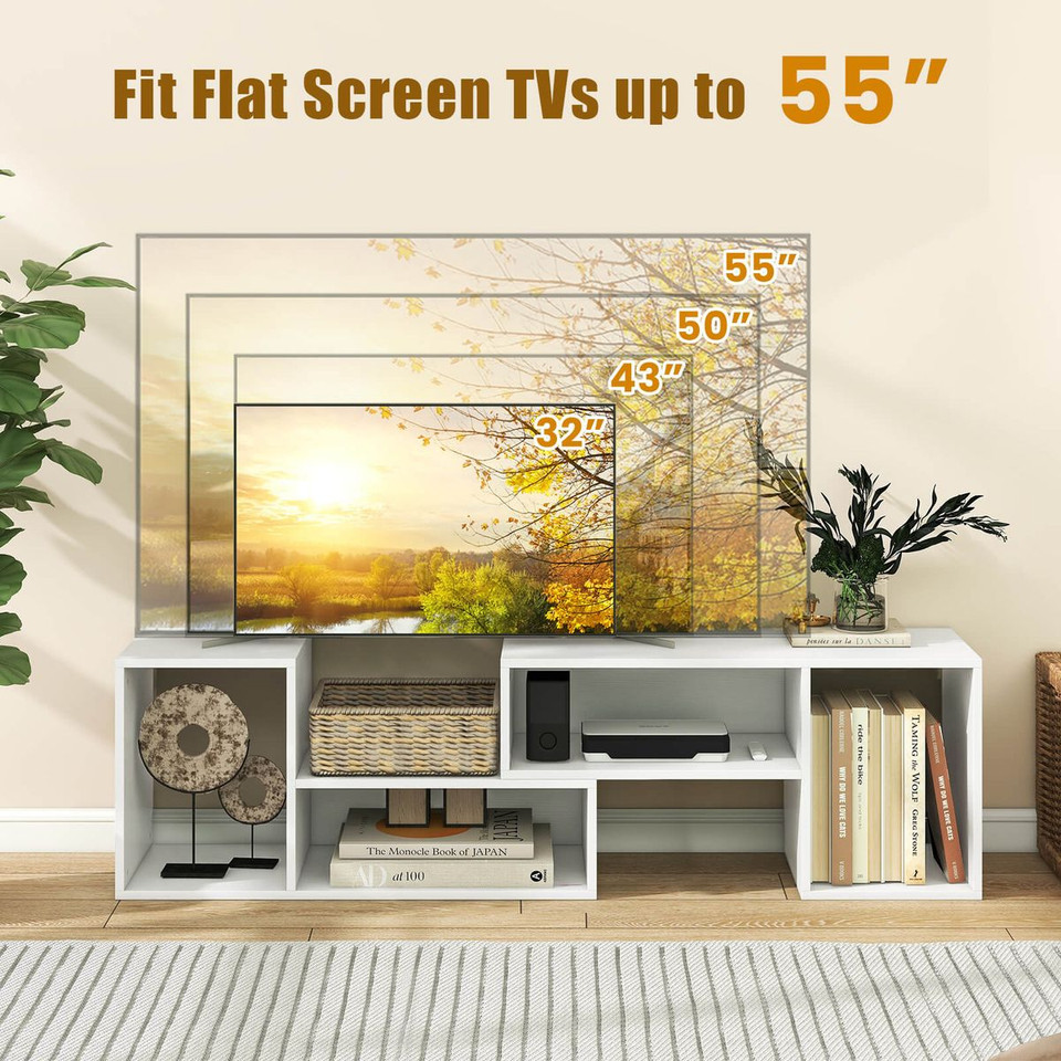 2-Piece Adjustable TV Stand with Storage Cubes  product image