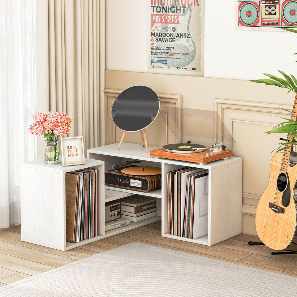 2-Piece Adjustable TV Stand with Storage Cubes  product image