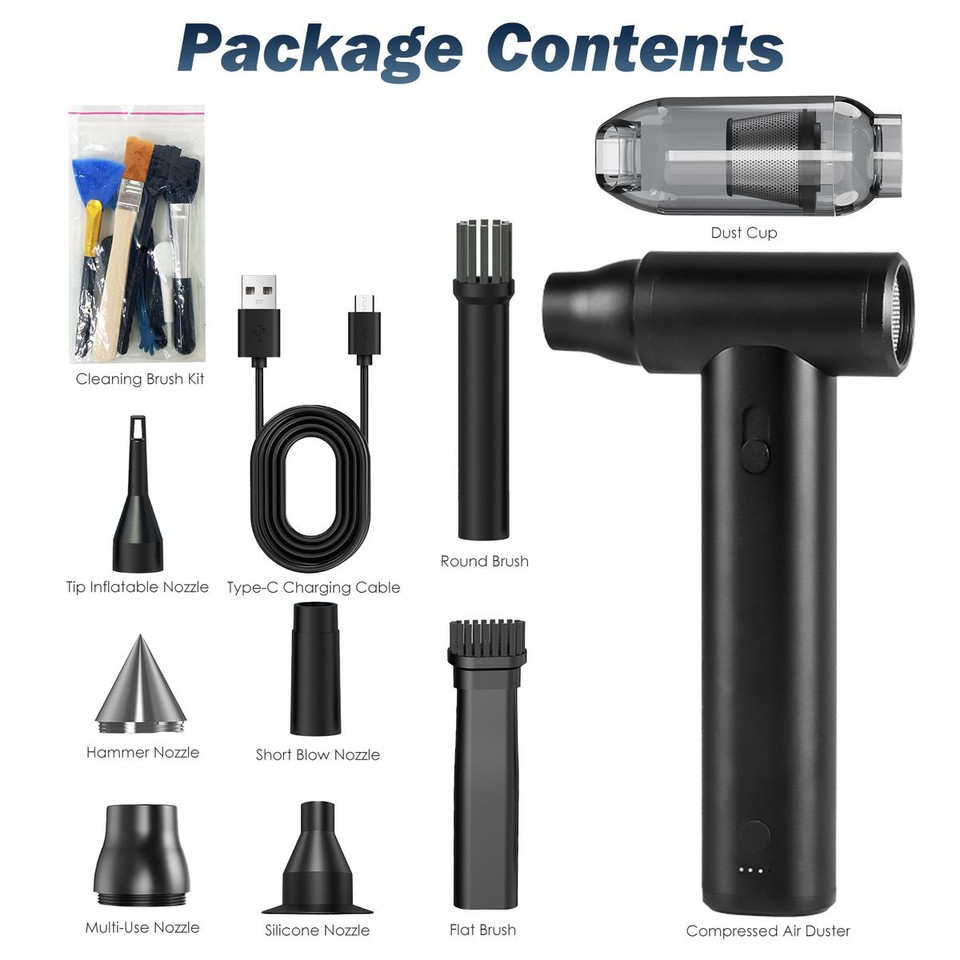 3-in-1 Compressed Air Duster, Vacuum, Air Blower product image
