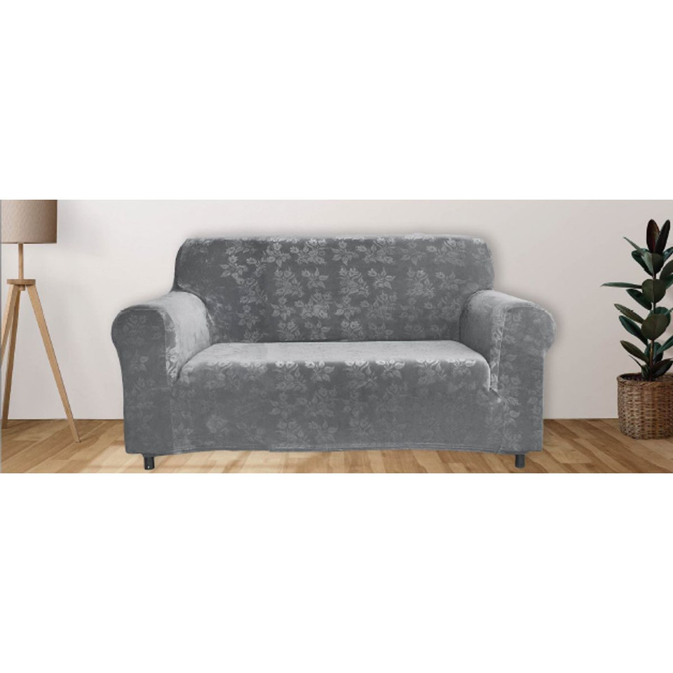 Rich Floral Pattern Velvet Stretch Slipcovers product image