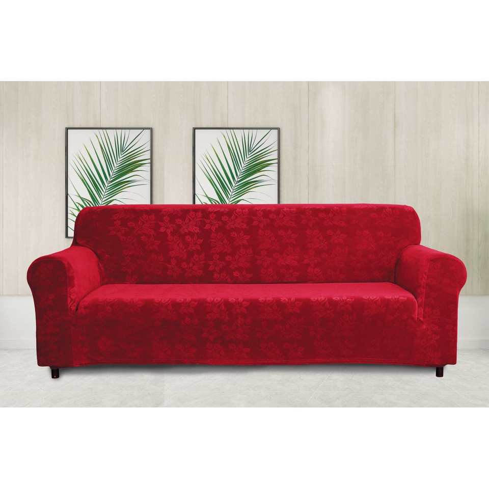 Rich Floral Pattern Velvet Stretch Slipcovers product image