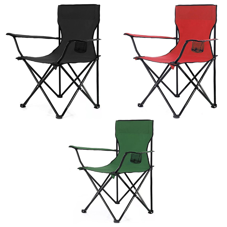 Foldable Camping Chair with Cup Holder and Carrying Case product image