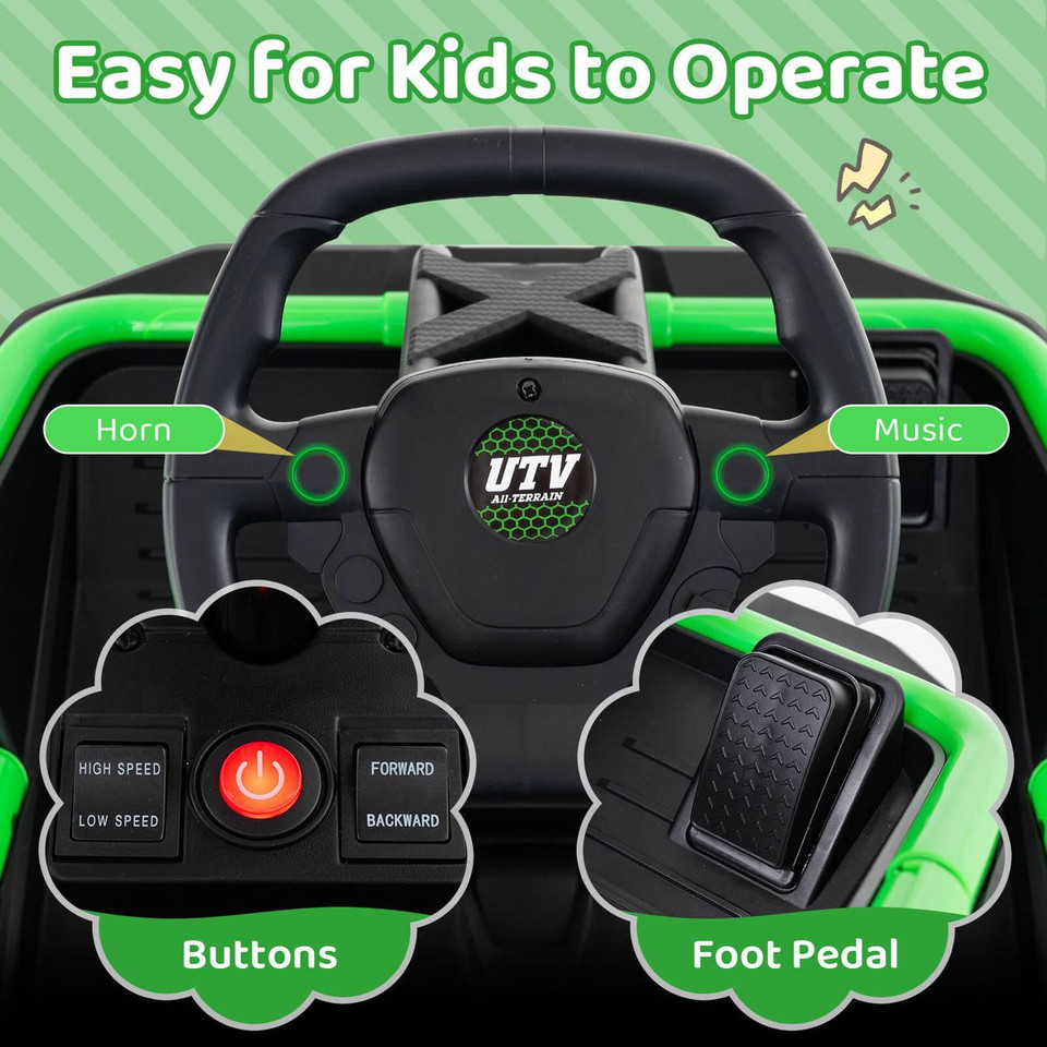 12V Battery Powered Ride-On Car with Remote product image