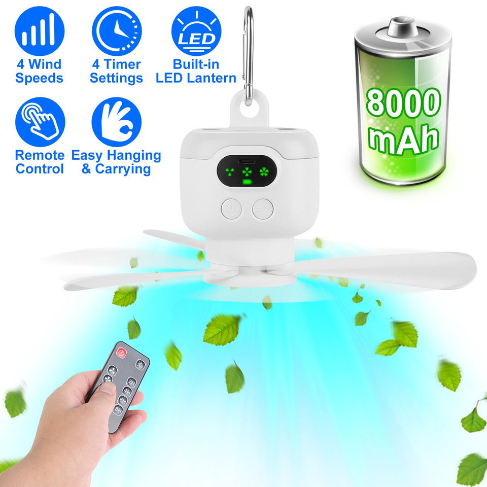 Camping Fan & LED Lantern product image