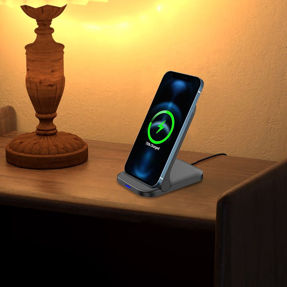  2-in-1 Foldable Wireless Charger and Phone Holder product image