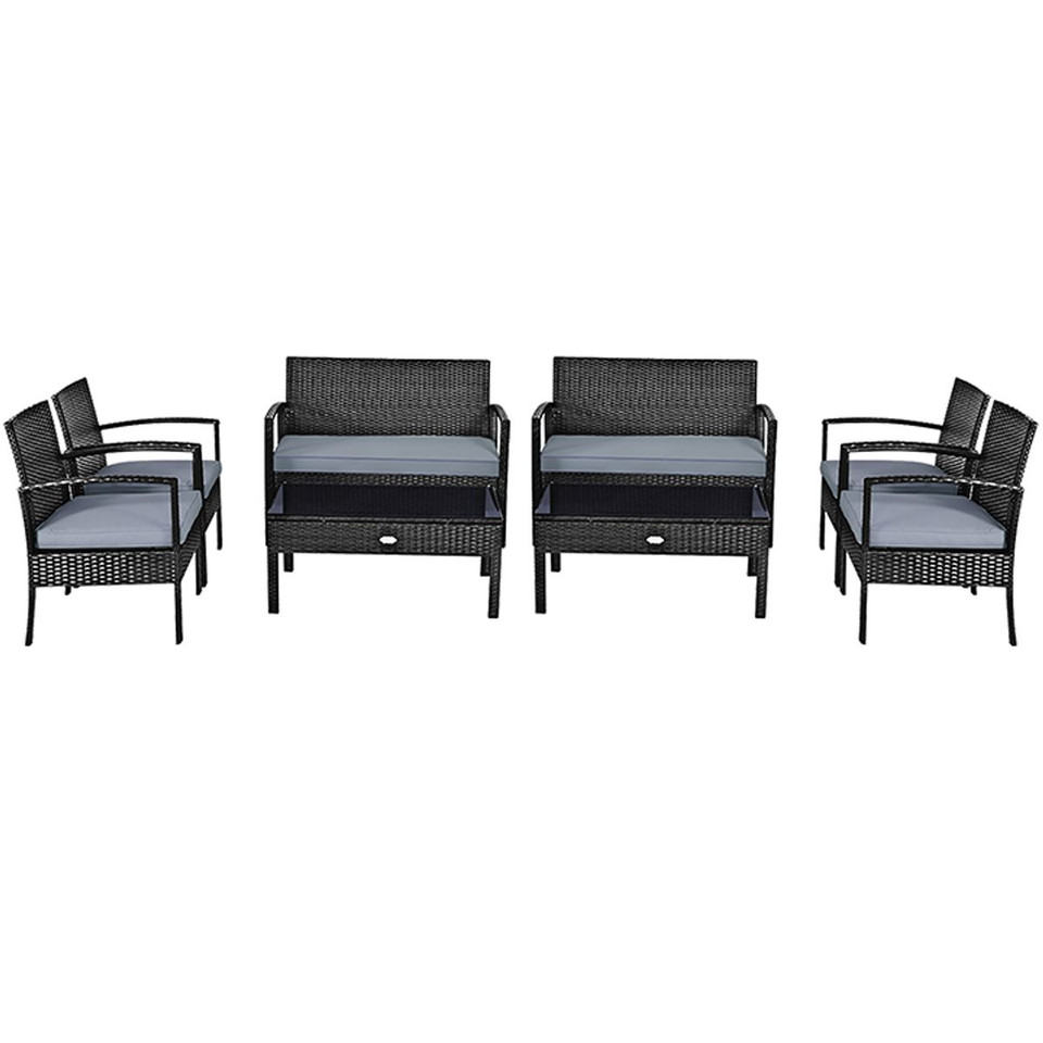 Rattan Cushioned Patio Furniture Set product image