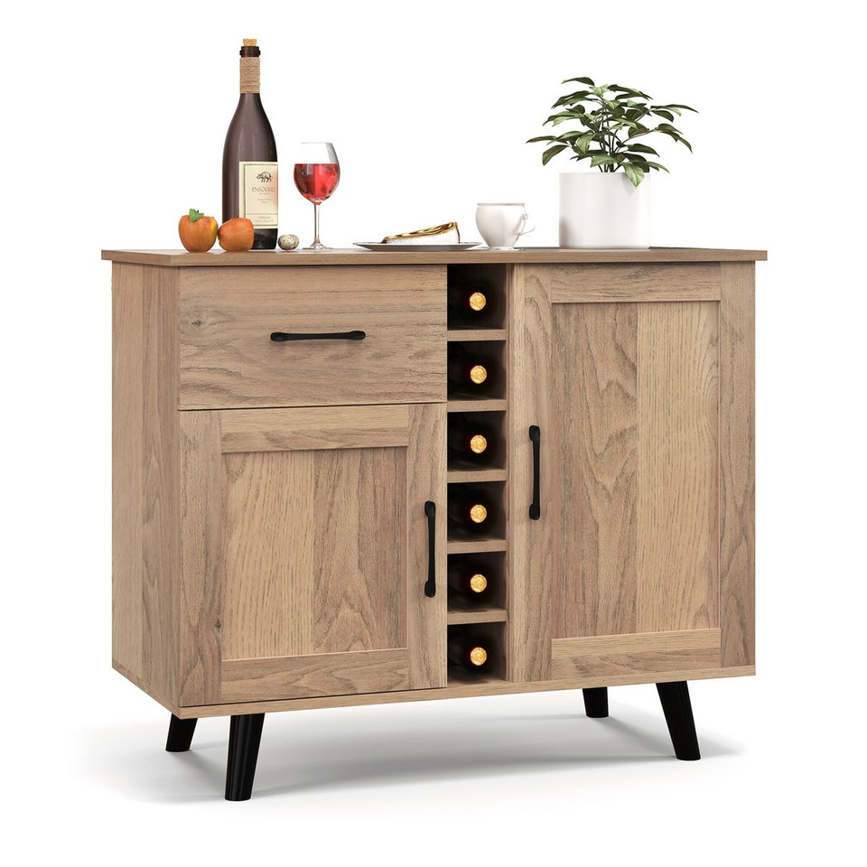 2-Door Wine Bar Cabinet with Drawer product image