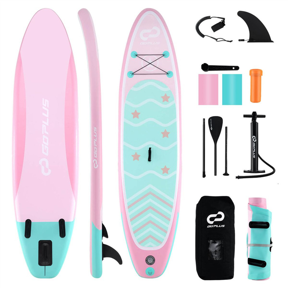 10- or 11-Foot Inflatable Stand-Up Paddle Board with Paddle product image