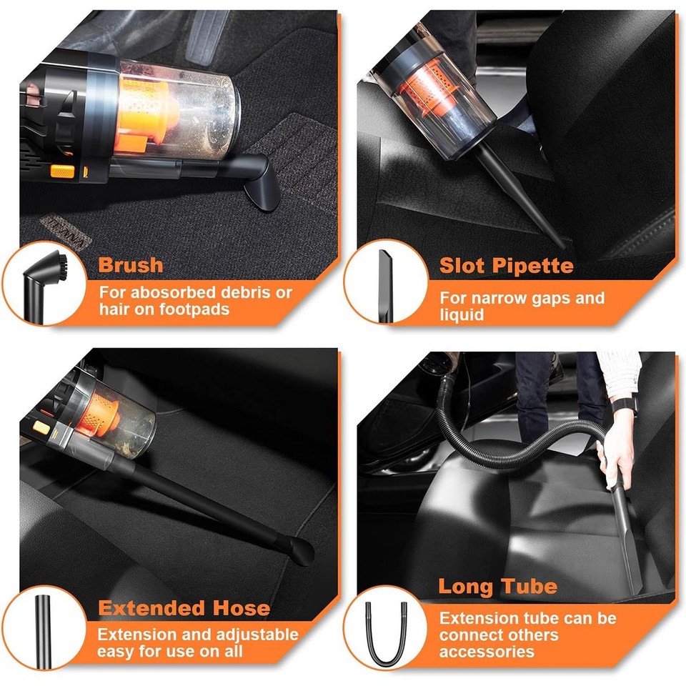 CherylonCar SV-11 Portable Handheld Car Vacuum product image