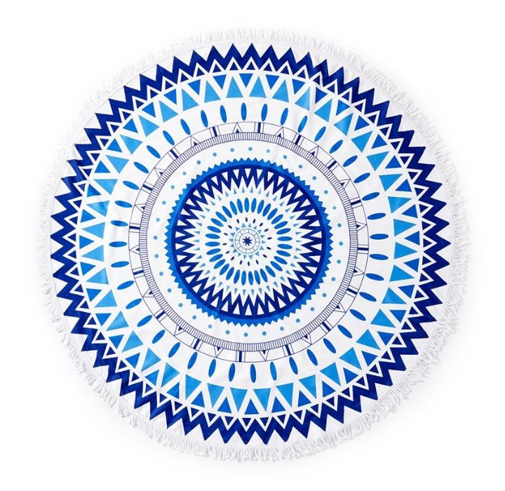 Round 61" Diameter Fringed Beach Towels product image