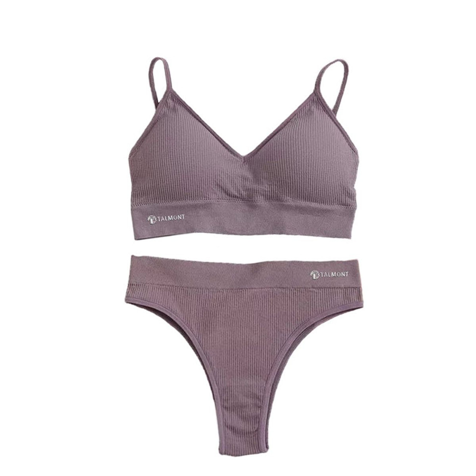 Talmont Seamless Ribbed Bra & Panty Set product image