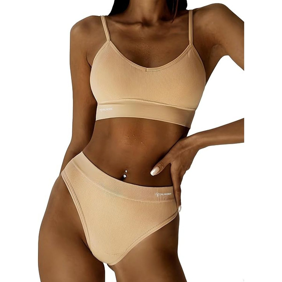 Talmont Seamless Ribbed Bra & Panty Set product image