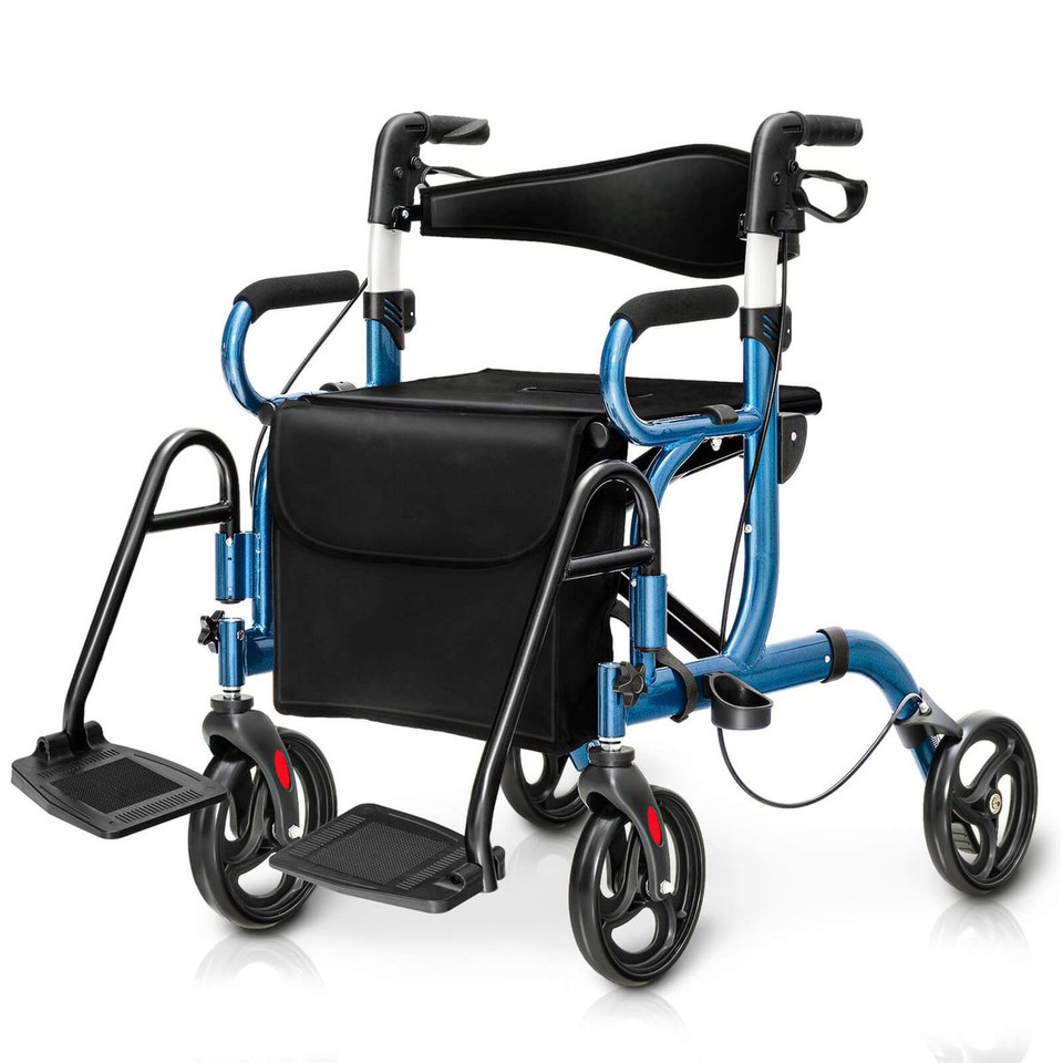 Rollator Walker with Foldable Design and Detachable Storage Bag product image