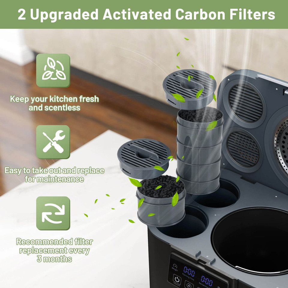  4L Electric Composter with 2 Carbon Filters product image