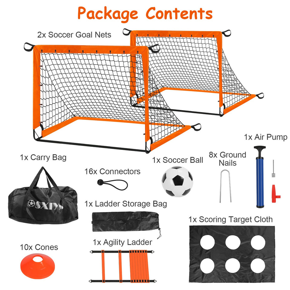 6 x 4-foot Soccer Goal Training Set product image