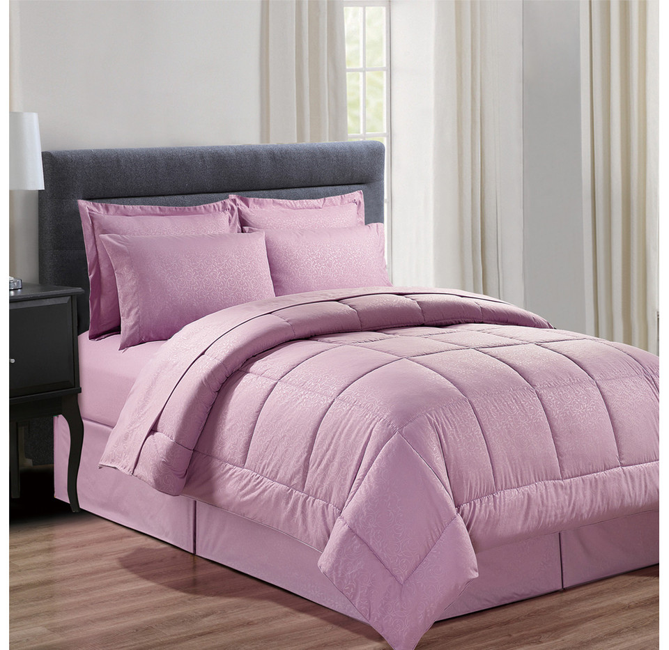 Manhattan Lights® 8-Piece Stripe or Vine Microfiber Bed-in-a-Bag product image