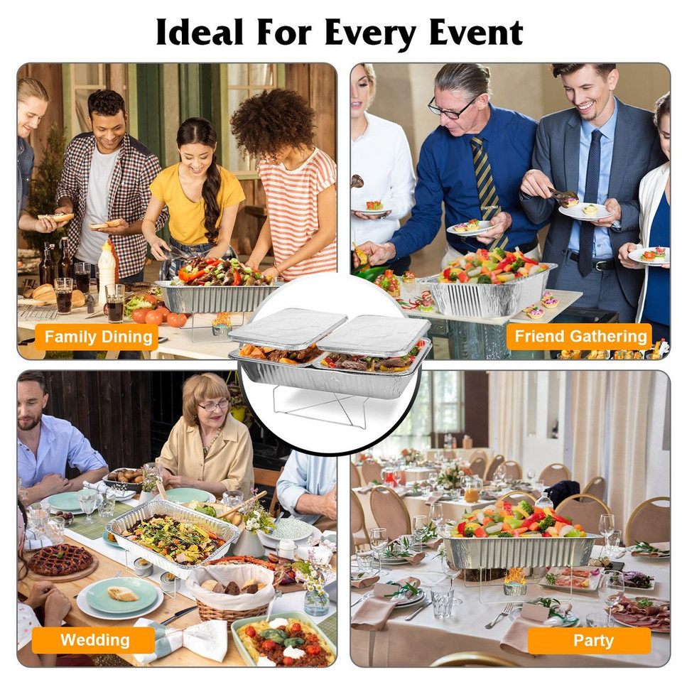 NewHome 42-Piece Disposable Chafing Dish Set product image