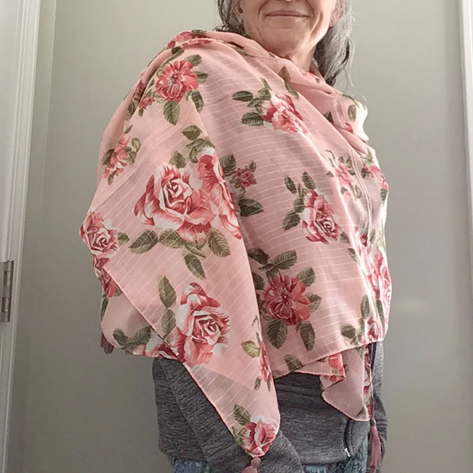 Lightweight Floral Rose Scarf product image