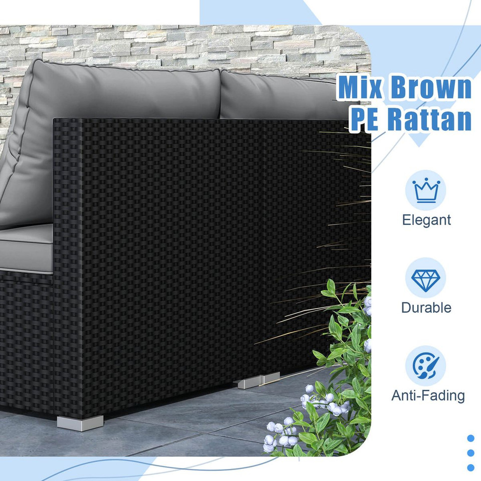 5-Piece Outdoor Furniture Set with Non-Slip Footpads product image