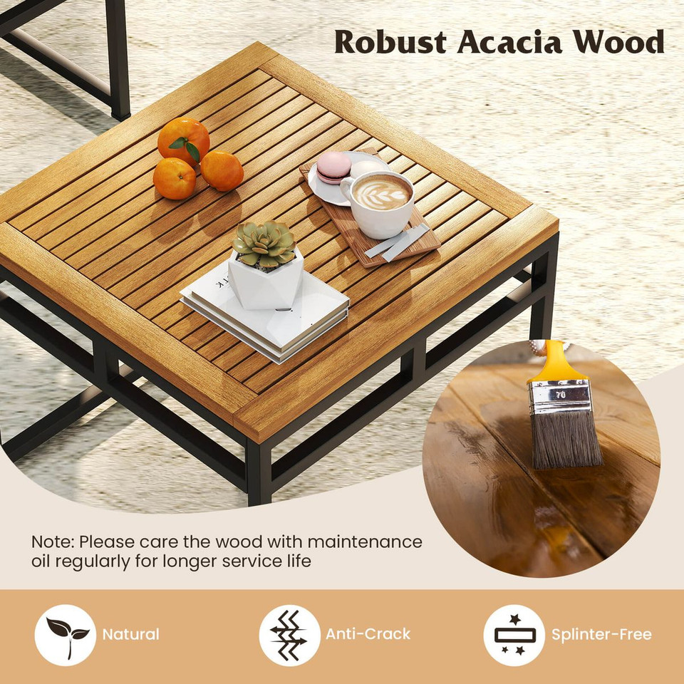  4-Piece Outdoor Sectional L-Shaped Sofa Set product image