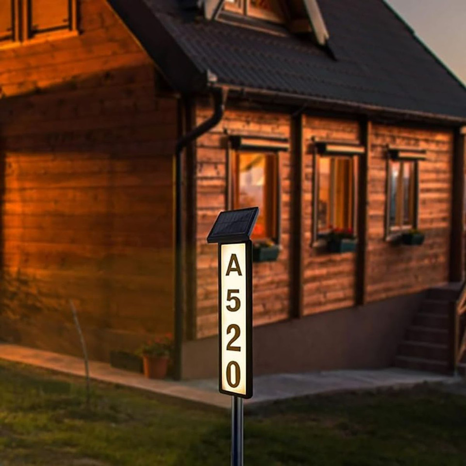 Solar Lighted House Address Sign product image