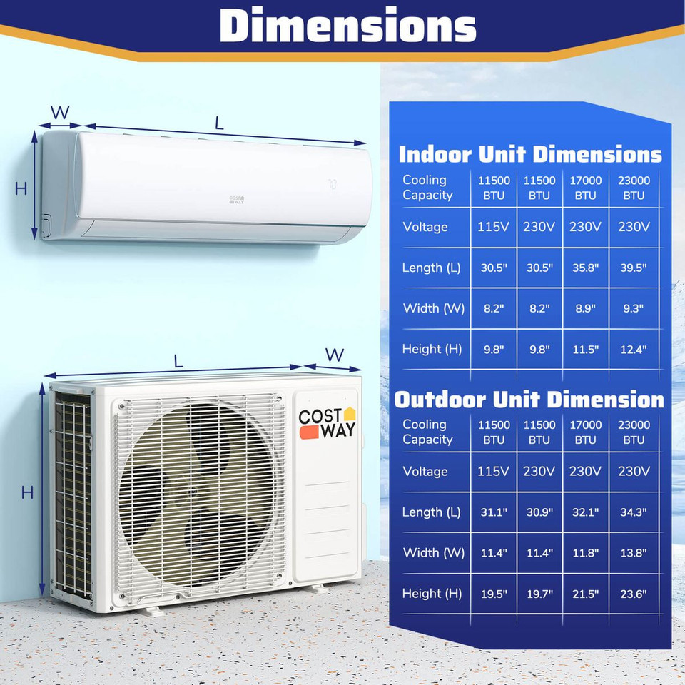 WiFi Enabled Mini Split Air Conditioner/Heater product image