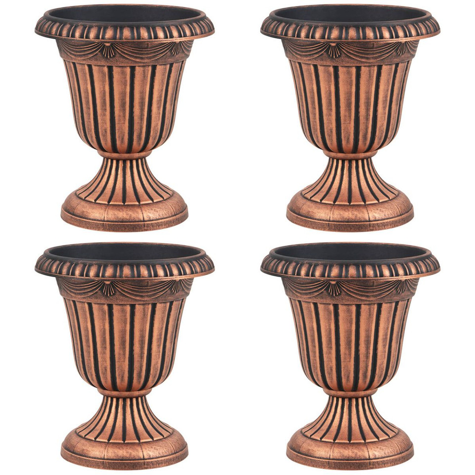 18" Tall Vintage Planter Set with Pedestal Base (2- or 4-Piece) product image