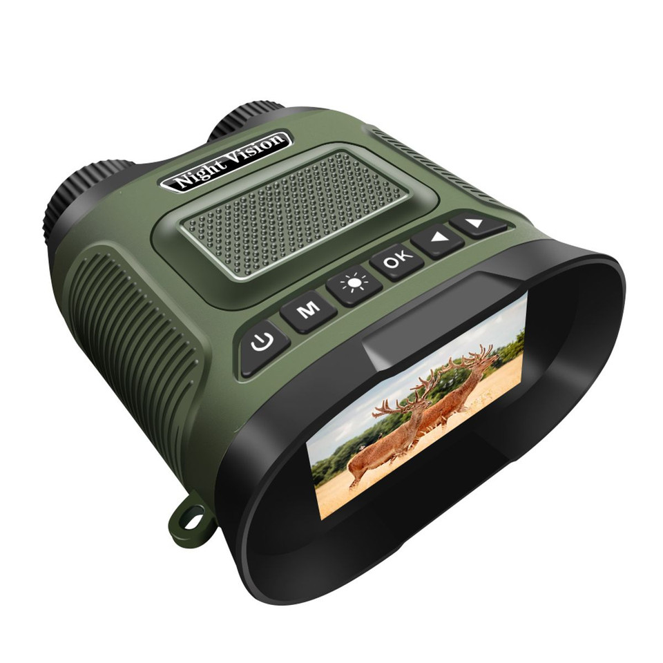 Night Vision Binoculars 8X Digital Zoom Powerful IR Illuminator 350m Range 2500mAh Lithium Battery for Outdoor Color Green product image