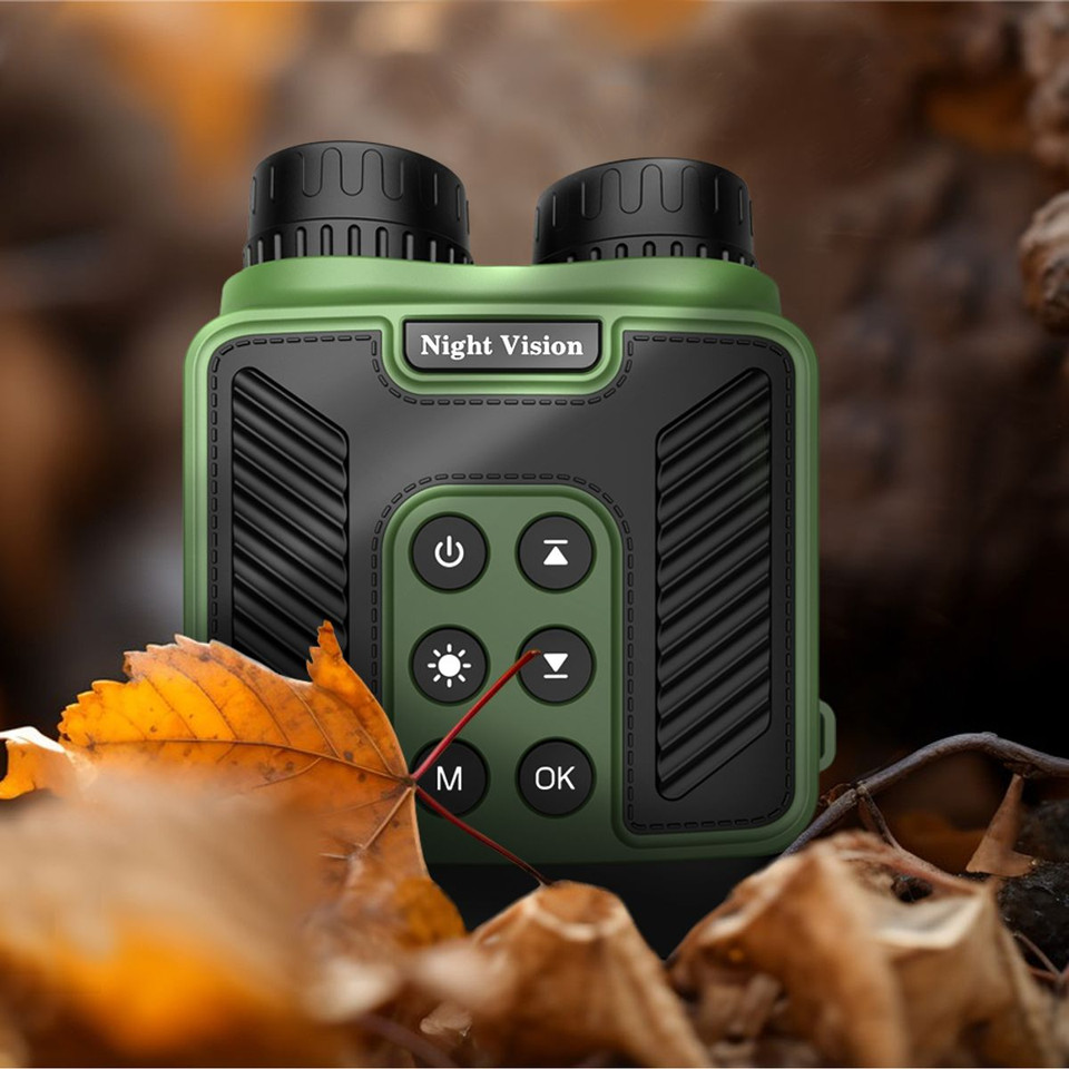4K Night Vision Binoculars IR 8X Digital Zoom Rechargeable 3inch HD Screen 40MP Photos 4K Video Infrared Full Dark View Scope Color Green product image