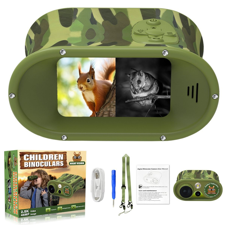 2.4Inch Night Vision Binoculars,Can Save Photos And Videos,With 32Gb Card,2200Mah Lithium Battery,Infrared Digital Night Vision Goggles For Kids product image