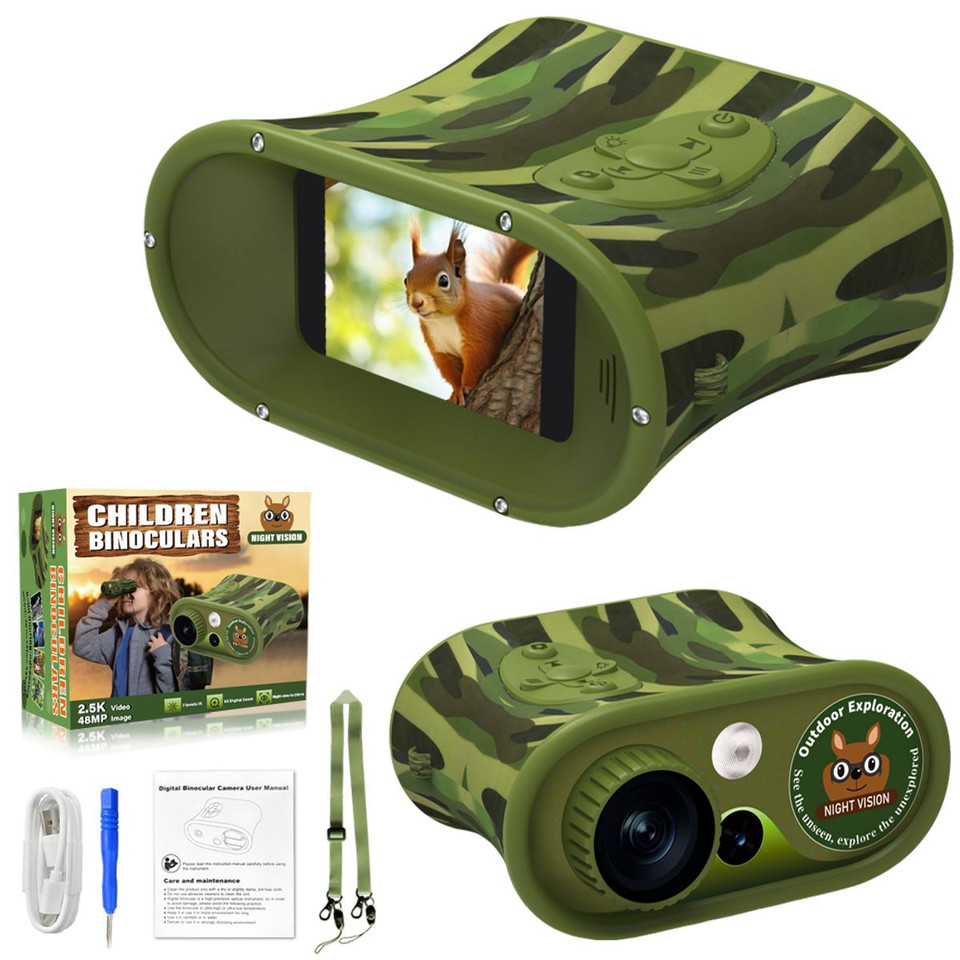 2.4Inch Night Vision Binoculars,Can Save Photos And Videos,With 32Gb Card,2200Mah Lithium Battery,Infrared Digital Night Vision Goggles For Kids product image