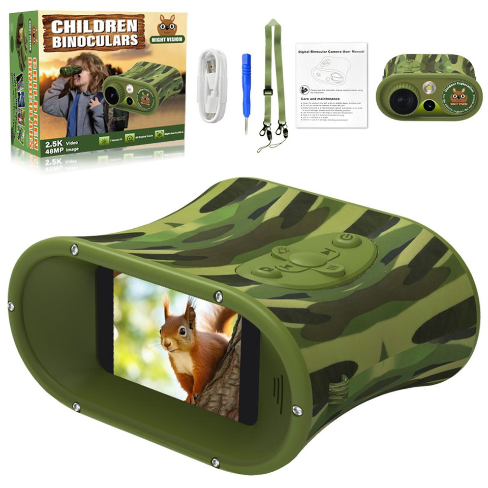 2.4Inch Night Vision Binoculars,Can Save Photos And Videos,With 32Gb Card,2200Mah Lithium Battery,Infrared Digital Night Vision Goggles For Kids product image