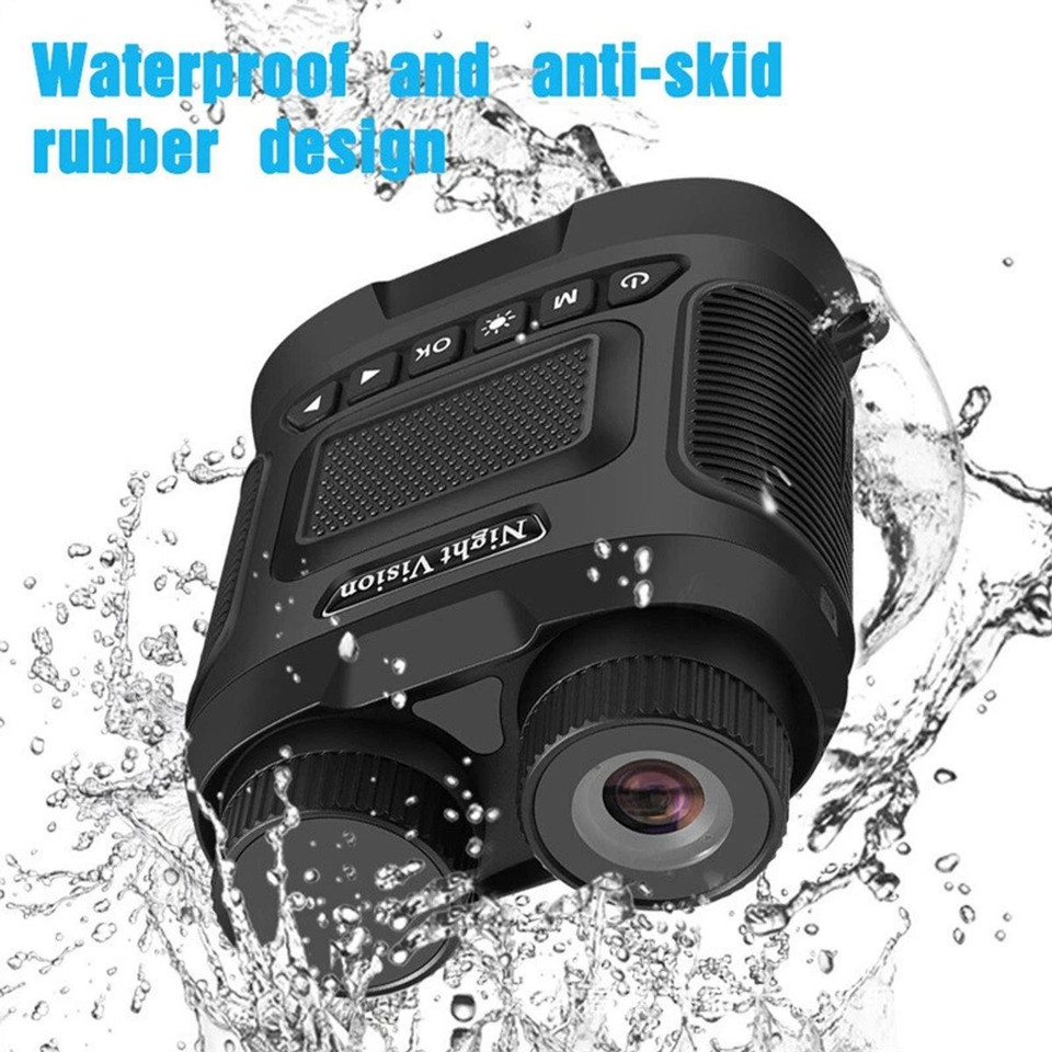 Night Vision Binoculars 8X Digital Zoom Powerful IR Illuminator 350m Range 2500mAh Lithium Battery for Outdoor Color Black product image
