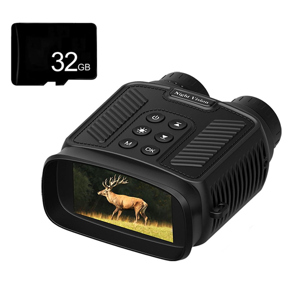 4K Night Vision Binoculars IR 8X Digital Zoom Rechargeable 3inch HD Screen 40MP Photos 4K Video Infrared Full Dark View Scope Color Black product image