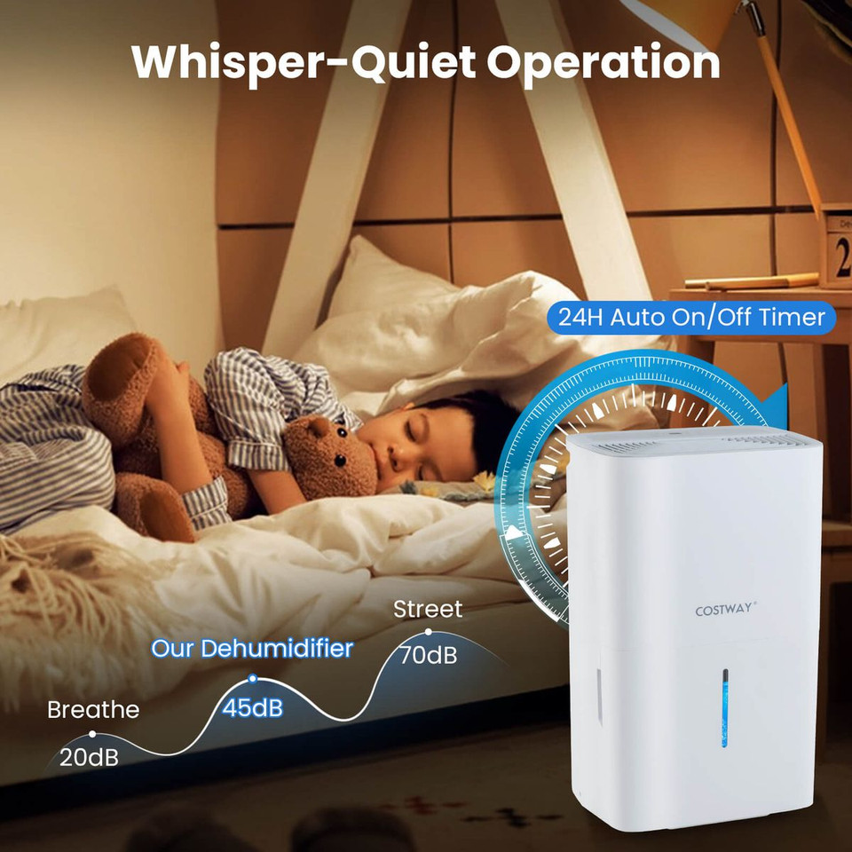 Energy Star Dehumidifier with 2 Modes and 3 Fan Speeds product image