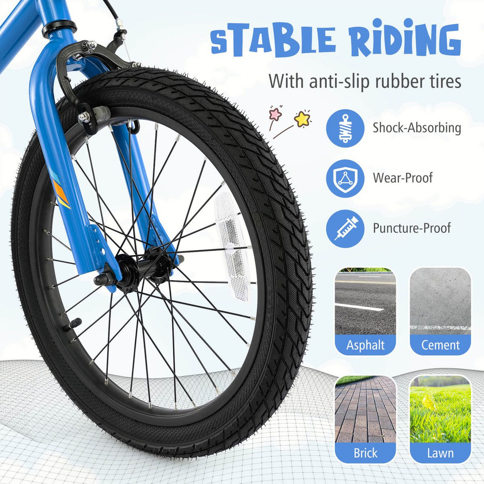 LED Lighted Kids Bike with Adjustable and Padded Seat product image