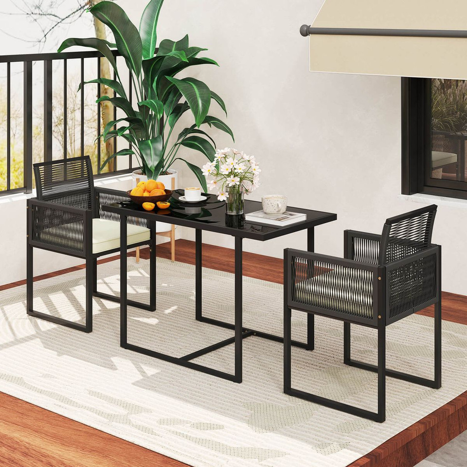 3-Piece Patio PE Wicker Furniture Set  product image