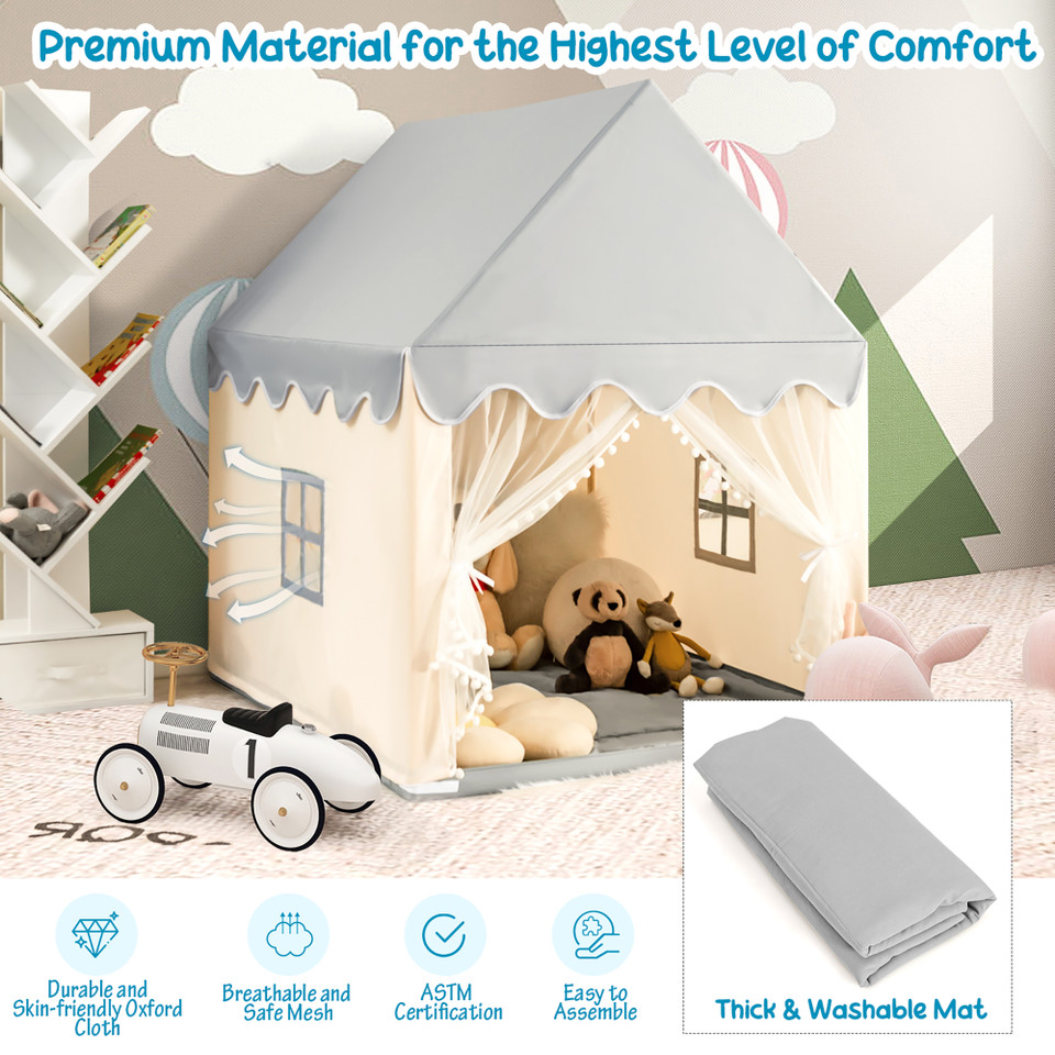 Kids' Indoor Play Tent with Mat product image