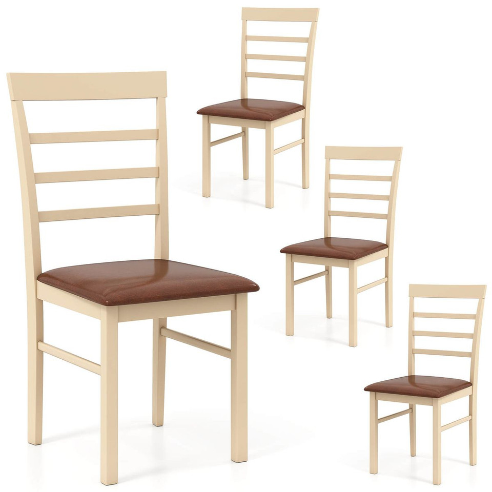 Wooden Dining Chair with Padded Seat (Set of 2 or 4) product image